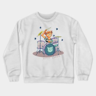 Punk rock cat Crewneck Sweatshirt